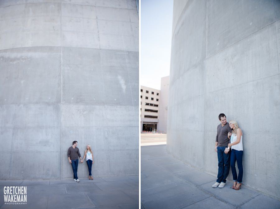 Phoenix Engagment Photography in Downtown Phoenix near Heritage Square by Phoenix Engagement Photographer Gretchen Wakeman Photography