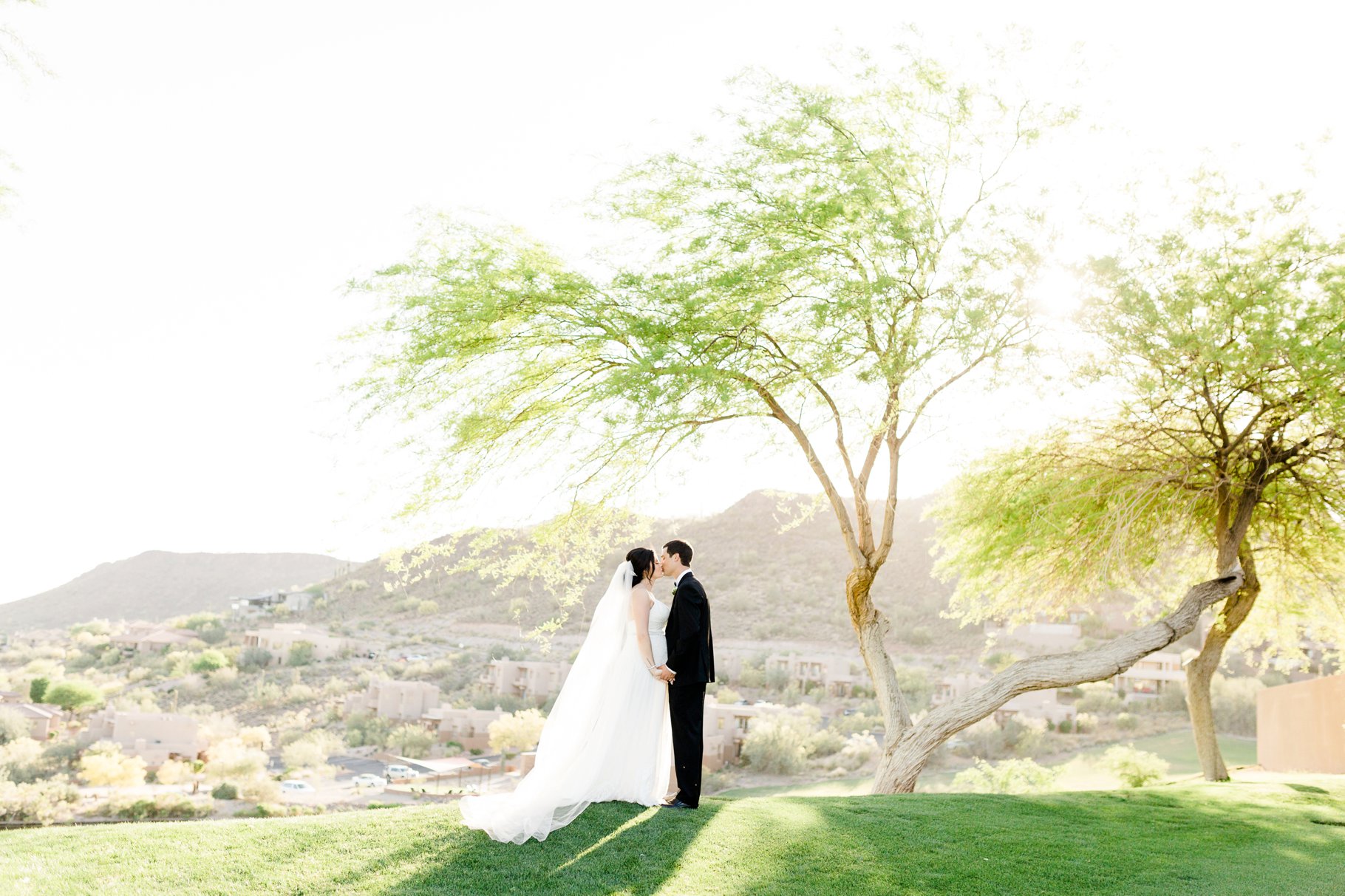 Bride and Groom at Eagle Mountain 