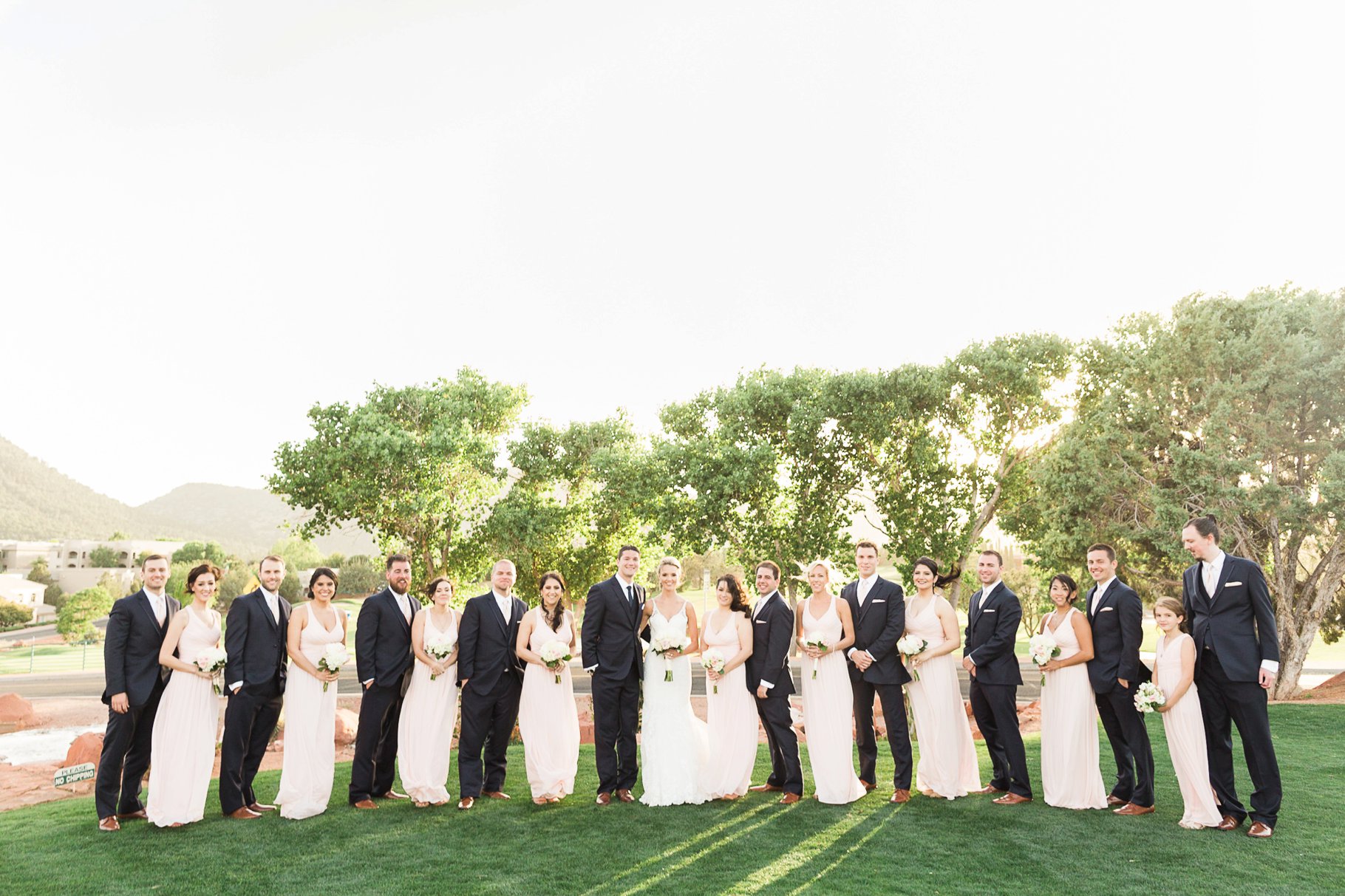 Large bridal party 