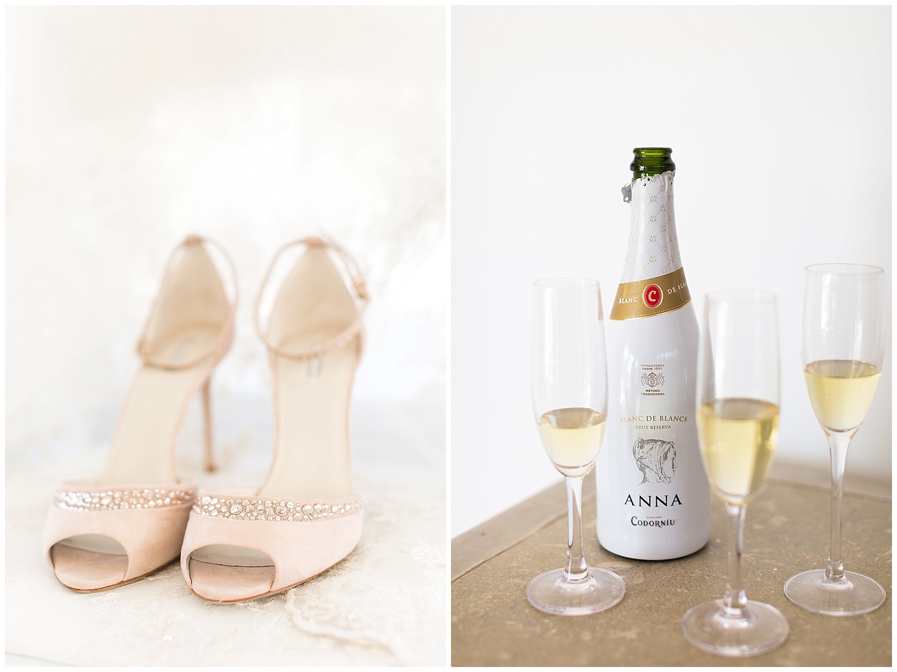 Wedding shoes and Anna Champagne